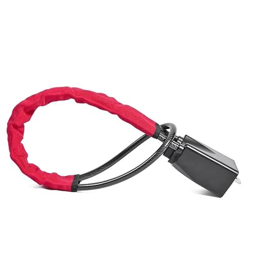 Steering Wheel Lock Fit for Steering Wheel Lock Reinforced Cable Automotive Deterrent Car Anti-Theft Locks(Red)