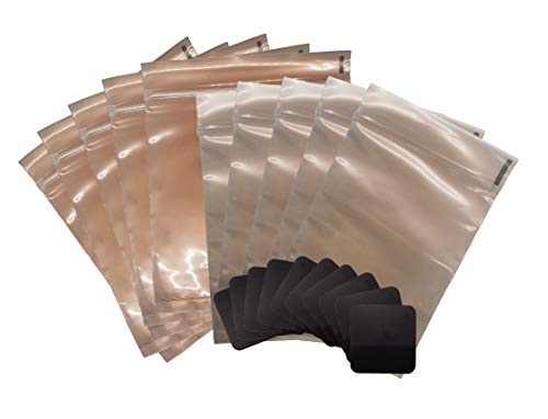 Rosenthal Collection Anti Tarnish Prevention Bags & Tabs Set Perfect for Jewelry Storage 10 Bags and 25 1" x 1" Tabs