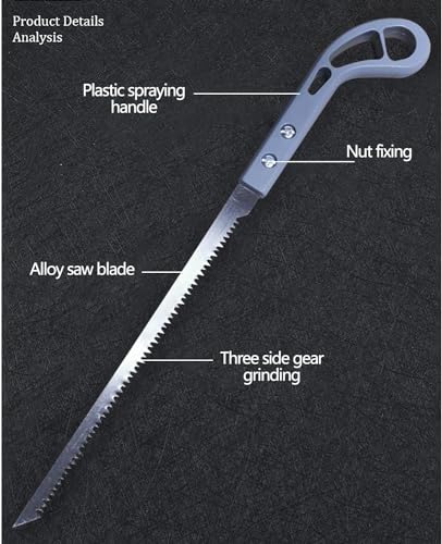 Image of Hand Saw For Wood cutting | Sharp Blade with Non Slip Handle saw | Small Cutting Tool For Hunting, Gardening, Cutting,Wood, And Pvc (Pack Of 1)
