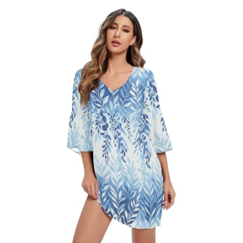 Robe trapèze en mousseline de soie au fini ombré haute couture