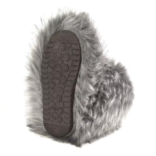 Image of Fashion Fur Boots,Flat Heel Comfy Plush Warm Snow Booties,2025 Winter Outdoors Furry Boots,Mid-Calf Faux fur Boot for Women.