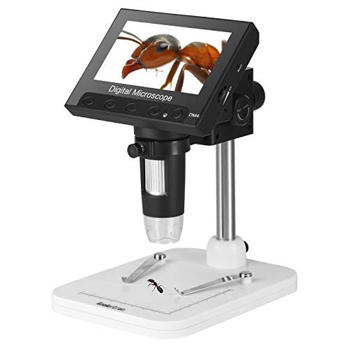 Koolertron 4.3 inch LCD Digital USB Microscope 720P 10X-600X Magnification Zoom Handheld Endoscope