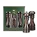 Chef Specialties 7 Inch Burnished Copper Pepper Mill and Salt Shaker Gift Set