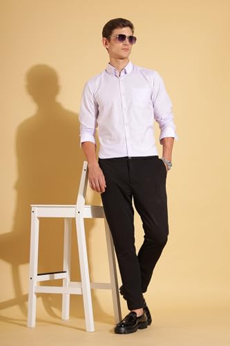 Image of Fyltr Men's Regular Fit Shirt - Full Sleeve | Functional Pocket | Button Down Collar | Formal Shirts for Men