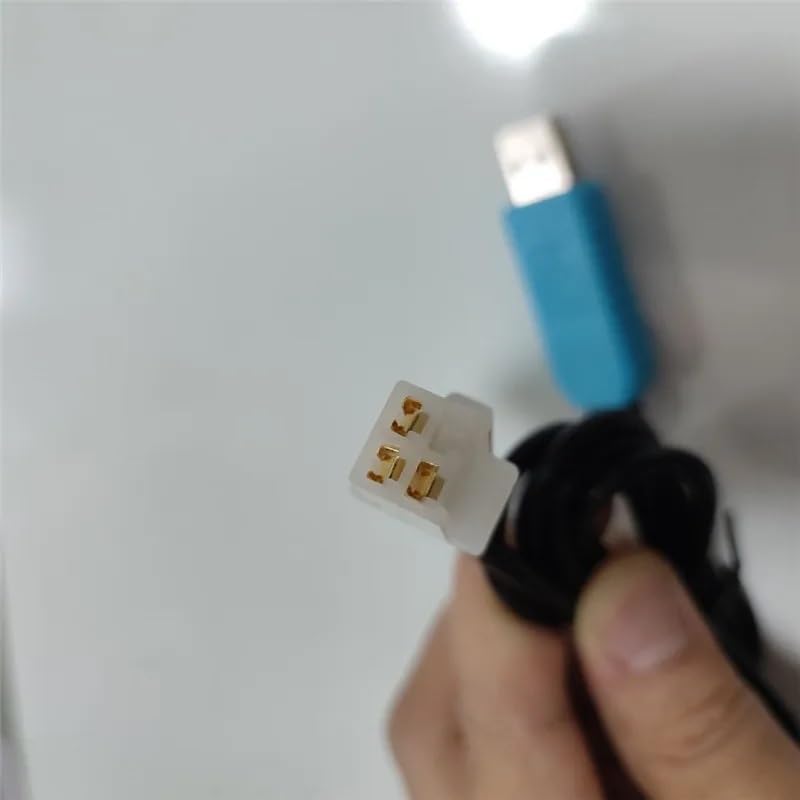 Close-up of the 4-pin connector end of the programming cable, designed for VOTOL controllers.