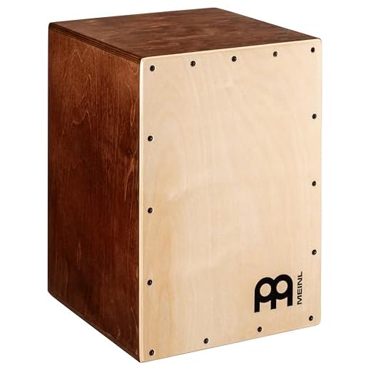 Meinl Percussion Jam Cajon Box Drum with Snare and Bass Tone for Acoustic Music — Made in Europe — Baltic Birch Wood, Play with Your Hands, 2-Year Warranty (JC50LBNT)
