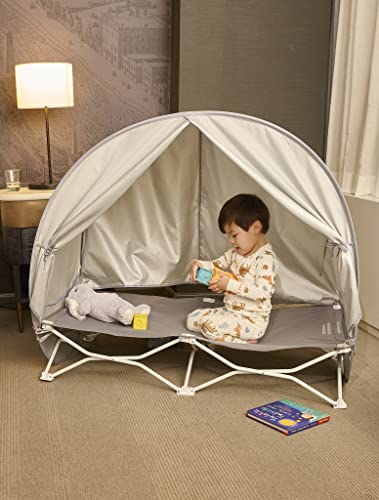 Regalo My Cot Deluxe Portable Toddler Bed with Canopy, Provides UV Protection