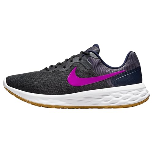 Image of Nike Mens Revolution 6 Nn Anthracite /Vivid Purple-Blackened Blue Running Shoe - 9 UK (10 US) (DC3728-011)