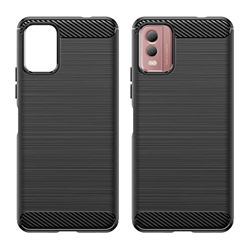 Aikcks Nokia C32 Phone Case: Shockproof, Anti-Drop Protection, TPU Carbon Fiber Case - Black - image 8