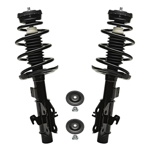 Image of Detroit Axle - 3.6L 10pc Struts Kit for 2011 Chevrolet Camaro, Front Rear Struts w /Coil Spring Sway Bar Links Outer Inner Tie Rod Ends Replacement Suspension Quick Install Ready Strut Shocks Assembly