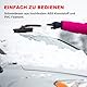 AUTOJARE Eiskratzer Auto mit Besen 2 in 1 Schneebürste 360 Grad Bürstenkopf Erweiterbar Abnehmbarer Eisschabe für Auto LKW SUV(Rot)