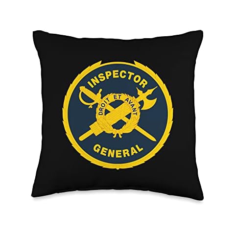 Inspector General Identification Badge (IGIB) US Army IG Throw Pillow Cover