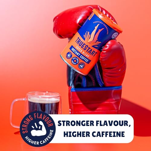 TrueStart Barista Grade Super Blend Strong Instant Coffee – (6 x 500g) Premium Freeze-Dried Coffee Granules, Mycotoxin-Free, Antioxidant Rich, Strong & Smooth with 100% Full Flavour