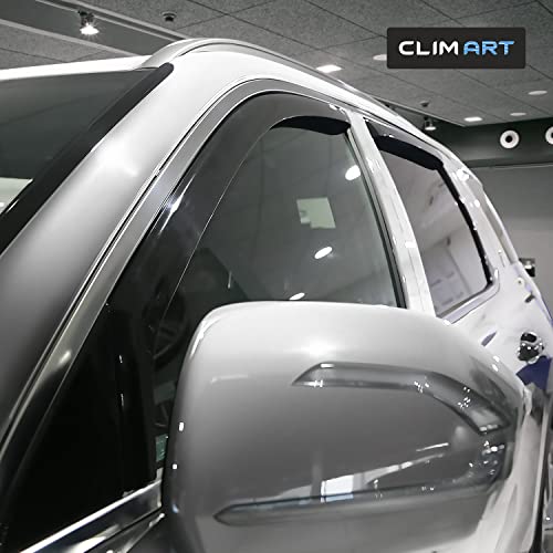 Image of CLIM ART in-Channel Incredibly Durable Rain Guards for Hyundai Palisade 2020-2025, Original Window Deflectors, Vent Window Visors, Vent Deflector, 4 pcs. - 621314