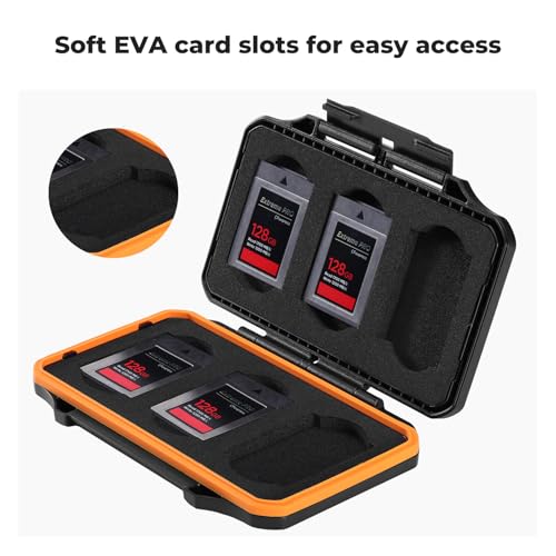 Image of K&F CONCEPT 6 Slots XQD Cfexpress Type-B Card Holder, Water-Resistant | Memory Card Storage Carring Case, Shockproof Card Protection Box Organizer, PM03