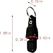 ZCZQC 3 PCS Heavy Tension Snap Release Fishing Clips Lead Line Clips with Key Rings Lure Trolling Side Planer Board Plastic Water Splitting Clips Black for Weights Kite Fishing Tackle