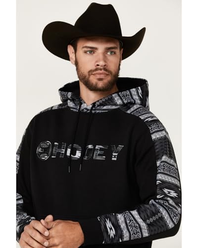 Black & Grey Aztec Hoody by Hooey2