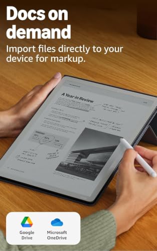 Image of Amazon Kindle Scribe Colorsoft 32GB (newest model) - 11 inch paper-like color display with front light - One notebook to replace them all - Write in notebooks, docs, and books. Pen included - Graphite