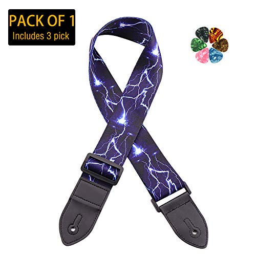 Best Guitar Strap With Lightnings