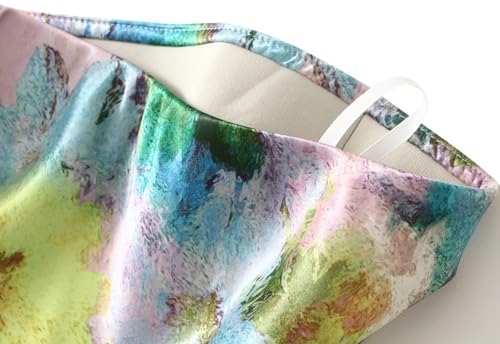 Women’s Floral Printed High Waist Midi Skirt Vintage Fishtail Bodycon Long Maxi Skirt3