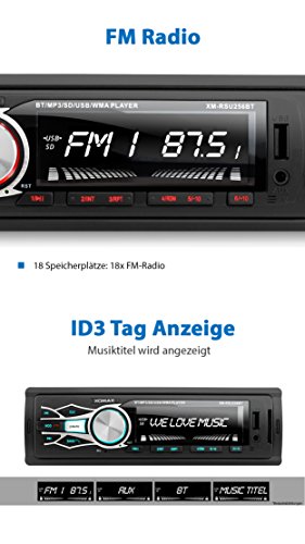 XOMAX XM-RSU256BT Autoradio con bluetooth vivavoce...