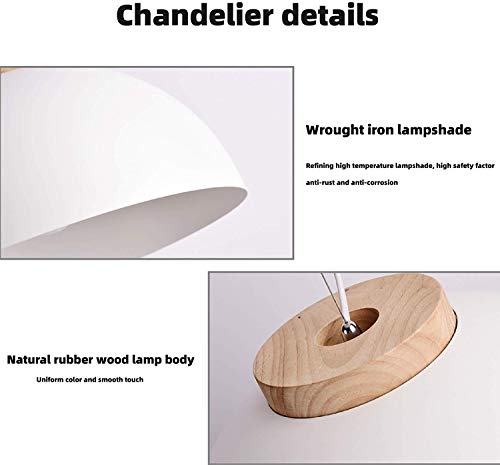Lustre en bois rustique pour salle à manger chaleureuse