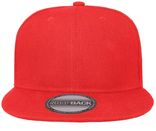 Image of Gelante Plain Blank Flat Brim Adjustable Snapback Baseball Caps Wholesale LOT 12 Pack