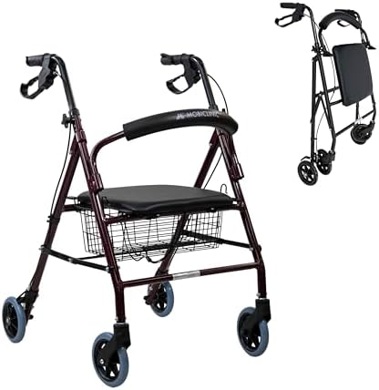 Mobiclinic®, Andador para Ancianos, Plegable, Regulable en Altura...