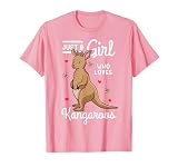 Kangaroo Just a Girl Who Loves Kangaroos T-Shirt