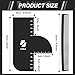 2Pcs Barber Accessories for Hairline Shaping, Enhancement Card for Barbers Reusable Color Spray Edge Line Up Tool for Barber Accessories with Measurement Indicators, Hairline Enhancement Spray for Men
