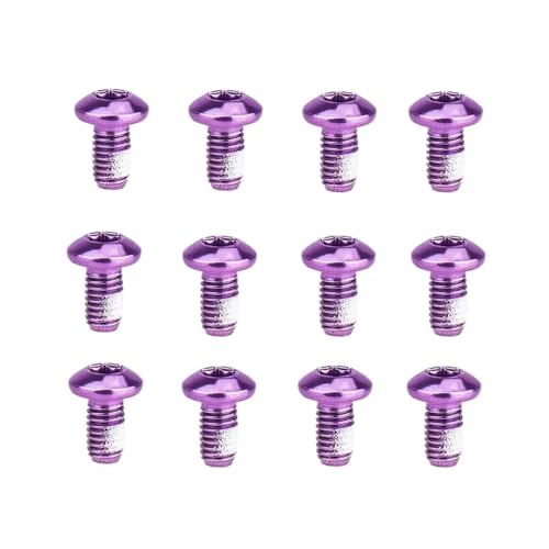 12 M5x10mm ]ԃlW XeXX`[ T25lW }EeoCN fBXNu[L[^[{gp(Purple 12PCS)