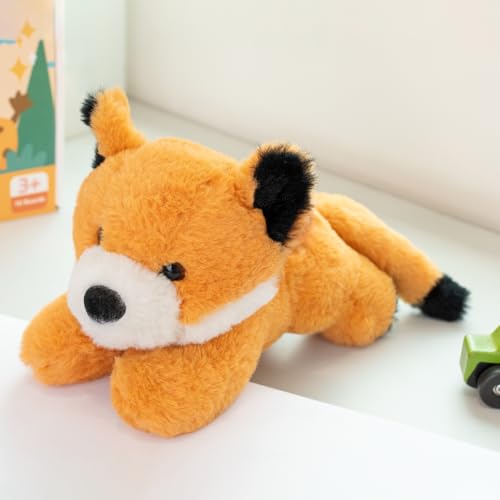 Image of Mirada Floppy Fox Soft Toy - Brown Plush Stuffed Animal for Kids, Boys & Girls - Birthday Gift - 21cm