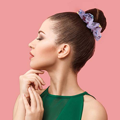 Oiiki 16Pcs Cute Scrunchies For Girls, Laser Butterfly Hair Scrunchies, Elastic Hair Bands Scrunchy, Shiny Hair Ties For Kids, Girls, Teens, Women, Hair Accessories (8 Colors) #TOP3