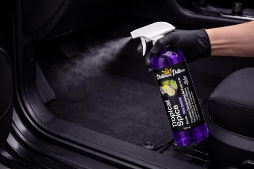 Image of Water-Based Car Air Freshener Spray | Luxury Automotive Deodorizer | Mold-Resistant Formula | Eliminates Odors and Refreshes Vehicle Interior | 17 fl oz | Tropical Splice