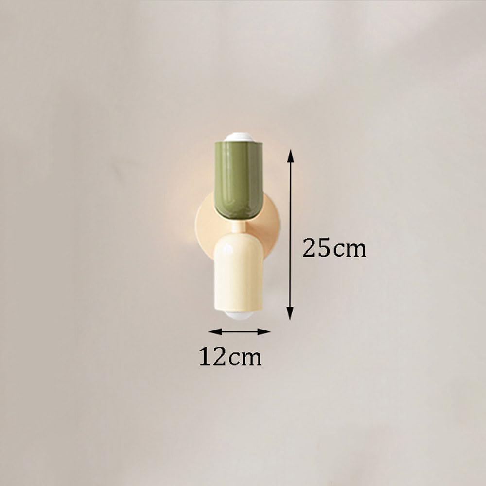 Modern Home Decoration Classical Wall Light E27 Vanity Bathroom Wall Sconce Cylinder Indoor Up Down Wall Mounted Light Bar Cream Style Long Linear Bedside Wall Lamp for Living Room