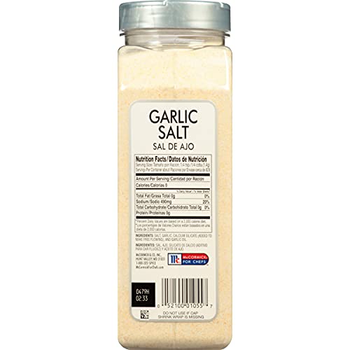 Mccormick Culinary Garlic Salt, 41.25 Oz - One 41.25 Ounce Container Of Garlic Salt Seasoning, Ideal For Soups, Breads, Vegetables, Meats And More #TOP1