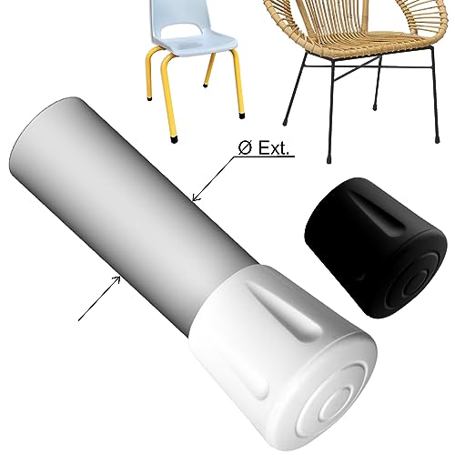 cyclingcolors 4x Chair Leg Cap Cover Rubber Feet Floor Protector Pad Furniture Table Black (38 mm) - Image 3