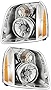 For GMC Yukon Denali/XL Denali Headlights Lamps Set 2007 2008 2009 2010 2011 2012 2013 2014 Halogen Driver and Passenger Side