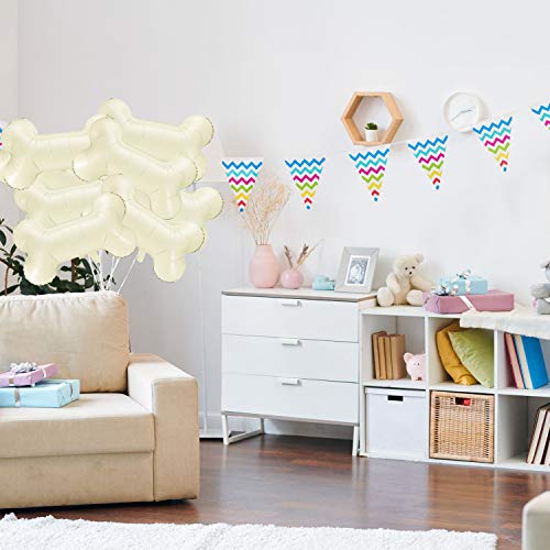 9 Pieces Bone Shaped Foil Balloons Dog Bone Balloon Creative Aluminum Foil Balloon For Pets Dog Kids Birthday Party Supplies #TOP6