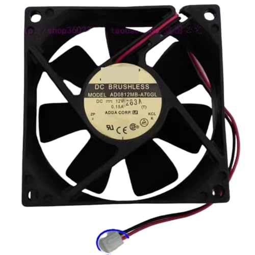 Ventilateur de refroidissement 8 cm ADDA double roulement anti-surchauffe matériel de surveillance