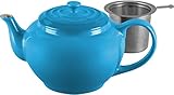 Le Creuset Stoneware Large Teapot with Stainless Steel Infuser, Marseille