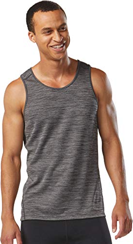R-Gear Men's Singlet Running Shirt Tank Top for Speed, Performance, Mobility | Challenge, Steel/Black, XL
