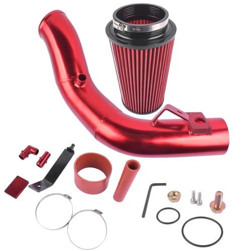 Cold Air Intake Kit (Red) Replacement for Ford F-250 F-350 F-450 F-550 Super Duty Excursion 6.0L V8 Diesel Turbo Engines Mustrod