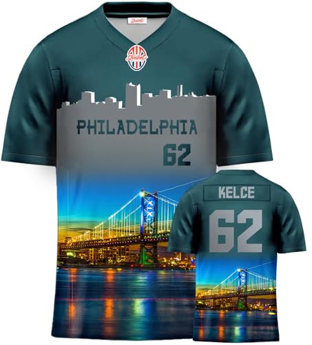 UNIPEACH Mens/Youth Jason Green Football Kelce Stitched Jerseys