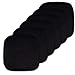 Sweet Home Collection Cushion Memory Foam Chair Pads Honeycomb Nonslip Back Seat Cover 16" x 16" 6 Pack Black