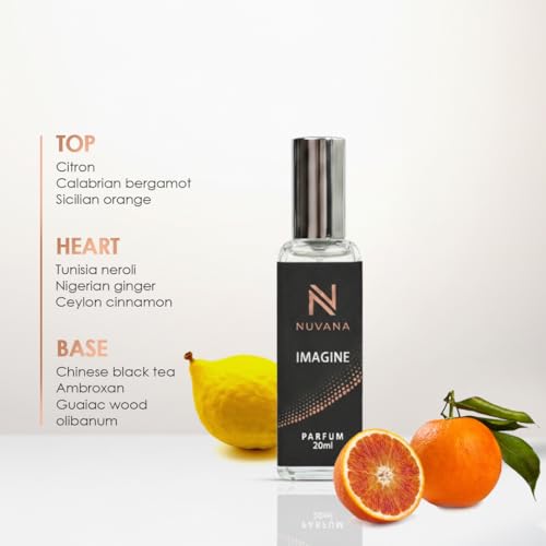 Image of Imagine Perfume 20ml for Men & Women | Fresh Citrus Floral Fragrance | Long Lasting Pocket Perfume Spray | Travel Friendly Daily Wear Perfume | Office, Summer & Casual Wear