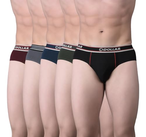 Dollar Bigboss Men's Solid Cotton Brief (Colour May Vary)
