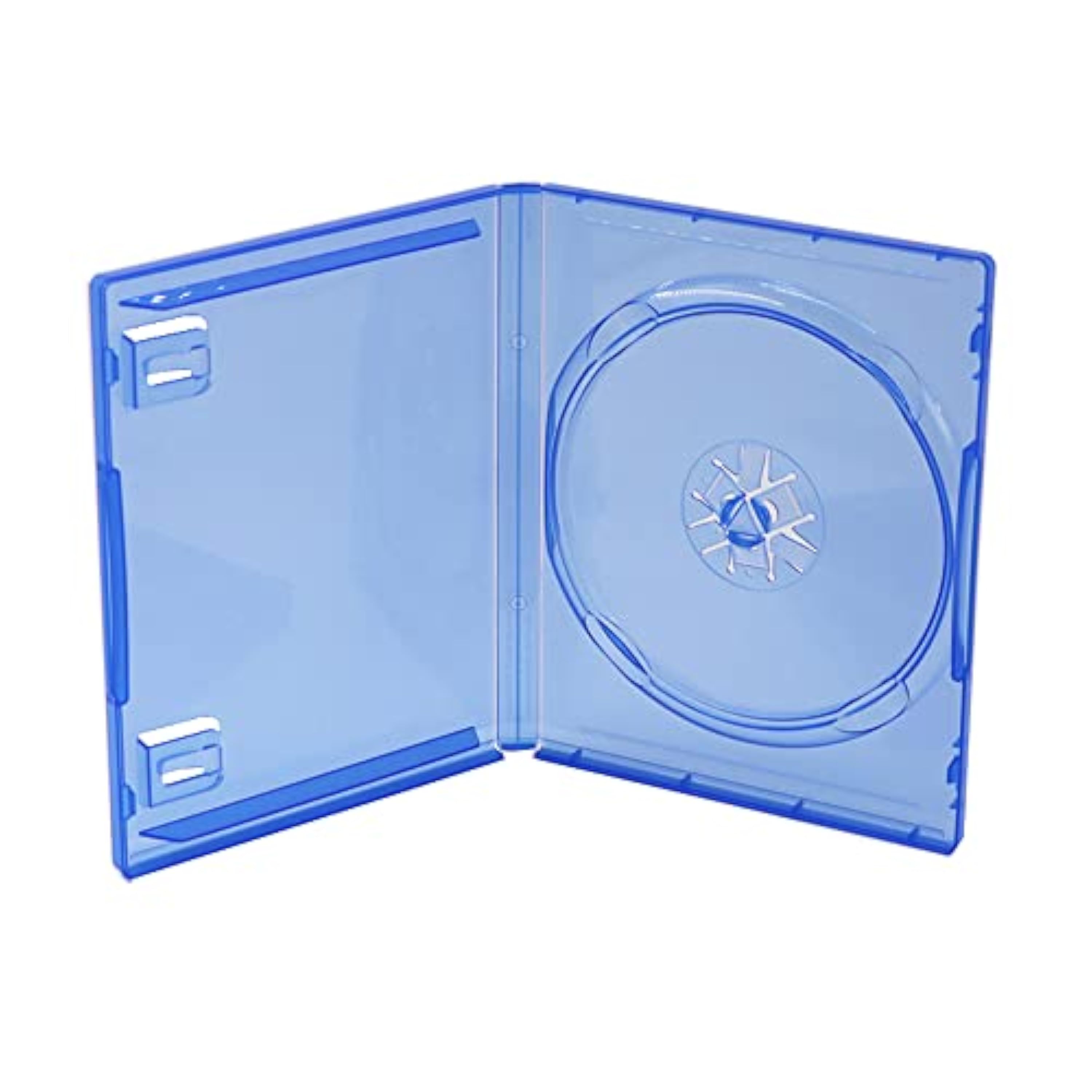 Genérico Caja Porta-CD Azul para PlayStation 5 (PS5) - Estuche de Repuesto para Disco Individual con Soporte Seguro para Juegos de PS5 - Solución Compacta y Ligera de Protección para Discos