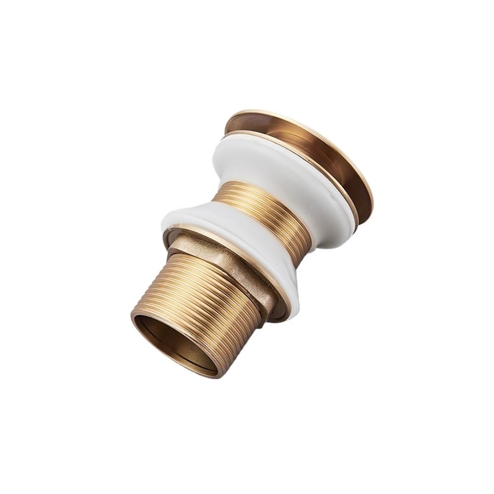 Pulsante di scarico pop-up dorato per lavandino del bagno tappo scolapiatti sifone tappo per rifiuti rubinetto lavabo accessori per lavabo nero (oro, 2 pezzi)