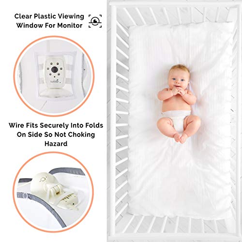Crib Tent By Pro Baby Safety - Crib Topper Net With Viewing Window – See Through Soft Silky Mesh - Zippered Safety Top For Mosquito Bites And Falling Protection For Infant #TOP4
